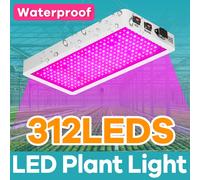 Luce per la crescita delle piante a LED 500W Lampada da pannello a spettro completo 220V Lampade per la coltivazione di semi idroponica Serra Tenda Vegs Riempimento di illuminazione