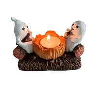 Luce per la notte del fuoco fantasma, piccola luce notturna di falò finto elettrico, graziosa statua di Halloween decorazioni interne per familiari/amici/bambini