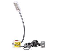 Luce per Macchina da Cucire, 12 LED Lampada da Cucire a Collo d'Oca Flessibile con Base di Montaggio Magnetica Interruttore ON/OFF per Macchina da Cucire Domestica Studio Trapano Presse Banchi da Lavoro, AC 220-250