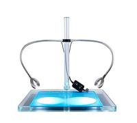 Luce per microscopio, doppia luce a collo di cigno USB, illuminatore a LED per microscopio digitale stereo, ingrandimento per saldatura a monete (faretto a pilastro)