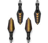 Luce per moto Universale Del Motociclo/Moto 12V Indicatori Di Direzione Lampeggiante Anteriore Luci Posteriori Per Honda CB650F VF VFR 750 VFR800 VTR1000F CBR125R VFR750(2pairs Yellow-Yellow)