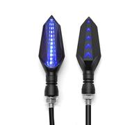 Luce per moto Universale Del Motociclo/Moto 12V Indicatori Di Direzione Lampeggiante Anteriore Luci Posteriori Per Honda CB650F VF VFR 750 VFR800 VTR1000F CBR125R VFR750(1 pair Blue-Blue)