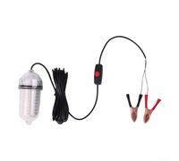 Luce per pesca subacquea 12 V 35 W 180 LED IP68 impermeabile calamari lampada per pesca notturna mare fiume lago acqua dolce salata (luce bianca 35 W)