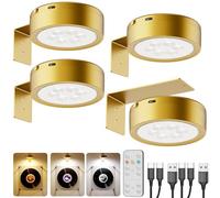 Luce per Quadro Senza Fili Ricaricabile, Faretto per Quadri a Batteria 2600mAh Applique LED da Parete Interno USB con Telecomando Luce Notturna Magnetica per Armadio Esposizione Pittura Arte Dipinti
