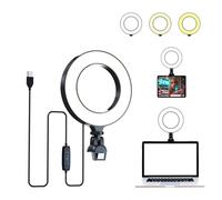 Luce per selfie, luce di riempimento a LED, luce di riempimento del telefono, base a clip, luce multifunzione con clip con tricolore commutabile, luce di riempimento per selfie, luce di riempimento