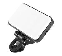Luce per selfie per telefono, luce LED portatile per selfie, PC, 3 modalità, clip girevoli sulle di riempimento, adatta per streaming live di telefoni cellulari, fotocamere, computer portatili e