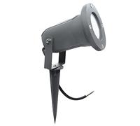 Luce per Sentiero con Picchetto, GU10 10W Faretto da Giardino Proiettore LED Spot Impermeabili IP65, 580 lumen Faretto LED da Giardino Bianco naturale per Prato Cortile Esterno (GRIGIO LUCE 4000K)
