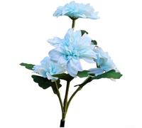 Luce per solare Peonia LED da per giardino 75cm Impermeabile(Blue) | Design peonia realistico, luce LED calda, accensione automatica, altezza 75cm, per ideale giardini