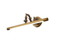 Luce per specchio da bagno vintage a LED, luce per armadietto del bagno retrò Luce frontale in ottone sopra lo specchio, lampada da parete da bagno Luce per il trucco impermeabile per tavolo da