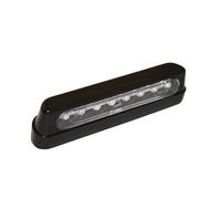HIGHSIDER smart LED Luce Targa Nero/Fumo in plastica ABS, Lunga (1pz), nero