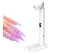 Luce per unghie con 2 timer per asciugatura rapida, ricaricabile tramite USB, facile da trasportare, migliora l'esperienza delle unghie