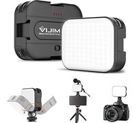 Luce per videocamera, VIJIM VL100C Luce video a LED con batteria da 2000mAh, mini luce video dimmerabile 2500-6500K con attacco a slitta fredda, CRI95+ per vlogging, TikTok, ritratto fotografico
