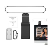 Luce per videochiamata, con clip per computer, rotazione a 360°, illuminazione per videochiamate, luce live streaming, luce monitor del computer per ritratti