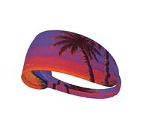 Luce persistente del tramonto, cravatta sportiva per uomini e donne, comoda ed elegante fascia per tutte le attività