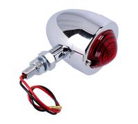 Luce posizione bullet cromato lente rossa df montaggio su perno esterno
