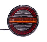 Luce posteriore a LED, 3 funzioni,12/24 V,rotonda,universale,lunghezza cavo 1 m