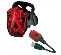 Luce Posteriore Bici INFINI I-260R USB Ricaricabile - 3 LED, Sgancio Rapido, 15g