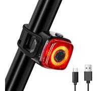 Luce Posteriore Bici, Luce Posteriore Bici da Corsa di Ricarica USB Fanale Posteriore Bici Impermeabile IPX5, per Tutte Le Biciclette e Caschi per Ottimale Ciclismo Sicurezza