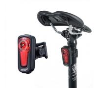 Luce Posteriore Bici Metis USB Ricaricabile con Stop Alert, 5 Modalità, Montaggio Senza Attrezzi