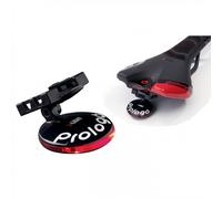 Luce Posteriore Bici U-Light Nera 2 LED Rossi - Batteria - 3 Funzioni