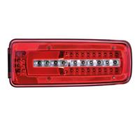 HELLA 2VP 012 381-281 Luce posteriore, Truck Full LED, LED, 24V, Montaggio, esterno, avvitato, Colore diffusore luce: cristallino, rosso, Cavo: 500mm, Spina: DIN Bajonett, Spina: AMP, Dx, Quantità: 1