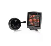 Luce posteriore di avvertimento per bicicletta, ricaricabile tramite USB, telecomando wireless intelligente,