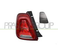 Prasco Fanale posteriore sinistro Fiat 500 (2015 in poi) senza porta lampada Rosso 52007424