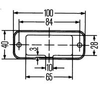Luce posteriore HELLA 2SA 961 167-011
