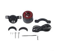 Luce posteriore intelligente per bicicletta con telecomando, batteria da 600 mAh e ricarica di tipo C, 15 modalità di illuminazione più induzione del freno per una guida notturna sicura (luce rossa)