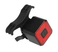 Luce Posteriore Intelligente per Bicicletta Ipx4 Ricaricabile LED | Alluminio Nero, 16 Perle Luminose e 6 Modalità, Cavo USB Incluso, per Bici Adulti
