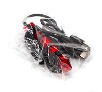 Luce Posteriore LED Bici USB Ricaricabile Impermeabile | Ricarica USB rapida, impermeabile IPX4, 4 modalità per luce, visibilità notturna, installazione attrezzi(Red)
