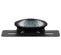 Luce posteriore led fanale faro nero ovale con supporto piastra moto scooter
