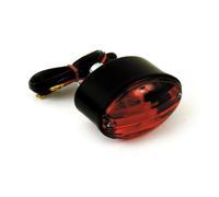 Luce Posteriore Medio Cateye Nero, per Harley-Davidson con E - Contrassegno