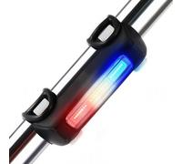 Luce posteriore per bicicletta a LED ricaricabile tramite USB per la sicurezza notturna, impermeabile, luminositÃ regolabile, adatta alla