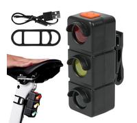 Luce posteriore per bicicletta - Lampada da traffico ricaricabile con sensore | Luce di avvertimento per freno posteriore della bicicletta - per ciclismo notturno strada montagna adulti ciclisti