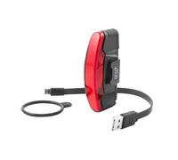 luce posteriore per bicicletta usb fornita con 3 funzioni standard, eco, flash Spanninga Arco Noir TU