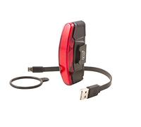 luce posteriore per bicicletta usb fornita con 3 funzioni standard, eco, flash Spanninga Arco Noir TU