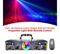 Luce Proiezione UV Con Sfera Magica Laser 5 In 1 96 Immagini Con Telecomando T9