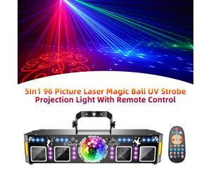Luce Proiezione UV Con Sfera Magica Laser 5 In 1 96 Immagini Con Telecomando T9
