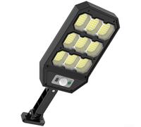 Luce pubblica solare all'aperto del LED, 279 LED con sensore di movimento, lampada da parete impermeabile per illuminazione del giardino e del percorso