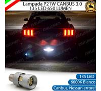 LUCE RETROMARCIA 135 LED P21W BA15S CANBUS PER DR2 DR 2 6000K