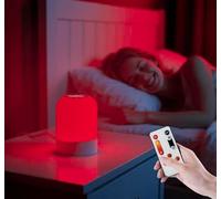Luce rossa per terapia del sonno, 670 nm, luce notturna per dormire, zero luce blu, touch e telecomando, per sostenere il rilassamento profondo, migliorare il sonno, alleviare lo stress, rilassamento