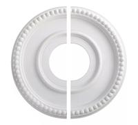 Luce rotonda divisa del medaglione del soffitto dell'unità di elaborazione, piastra di copertura del dispositivo, per il lampadario del ventilatore Bianco 315mm decorativo anello di assetto