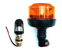 Luce Rotonda Spia Luminosa 12V 24V Due Blitz Sei Blitz 12 LED M. Tubo