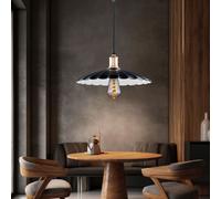 Luce Sala da Pranzo Lampadario Lampada Soggiorno Oro Nero Bianco Retrò E27 [EEK: Non valutato]