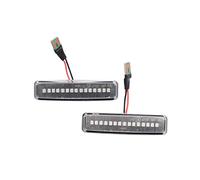 Luce Segnale Rotazione Per E39 Dinamica Che Scorre Sequenziale Segnale Di Girata Luce Indicatore A Parafango Auto Lato Giallo 12V Tuning Forniture 2 Pz(Dynamic Crystal)