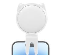 Luce Selfie Con Clip Per Telefono - Luce Ad Anello Selfie Con Clip, Luce Del Telefono Ricaricabile USB Con Orecchio Di Gatto - Luce Di Riempimento Per Telefono, Tablet Con Luce Ad Anello Selfie