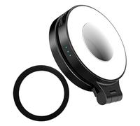 Luce Selfie Di Bellezza Magnetica, Attaccamento Magnetico, 6x7x2cm, Luce Della Clip Del Telefono, Lampada Selfie Vlogging, Design A Misura Di Viaggio., Per Foto E Flussi In Diretta.