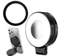 Luce selfie di bellezza magnetica, illuminazione magnetica luminosa, 6x7x2cm, lampada di bellezza del telefono, luce di riempimento del selfie, modalità regolabili, per l'illuminazione portatile duran
