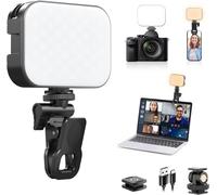 Luce selfie ULANZI VL100X con clip, luce video a LED con batteria da 2000 mAh